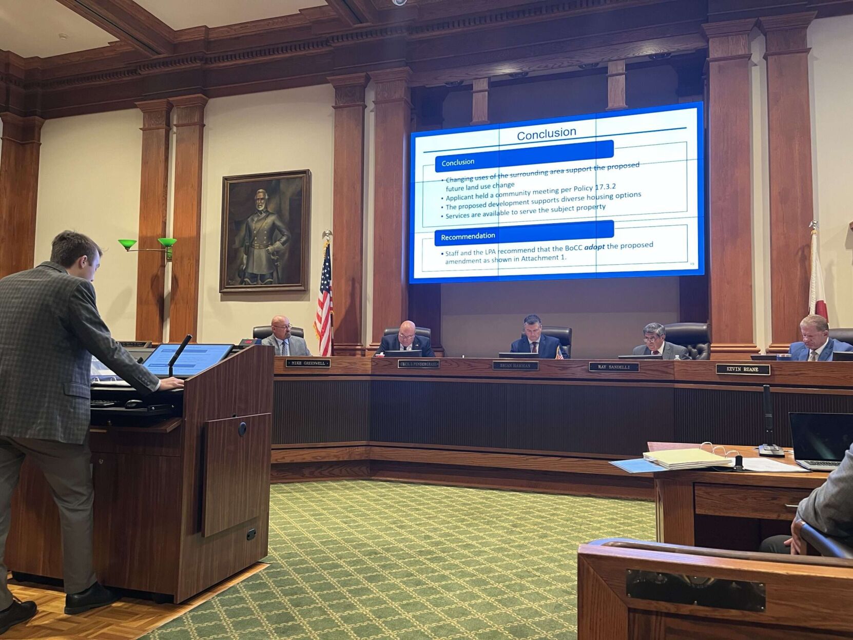 Lee Commissioners meeting Greenwell rezoning8849